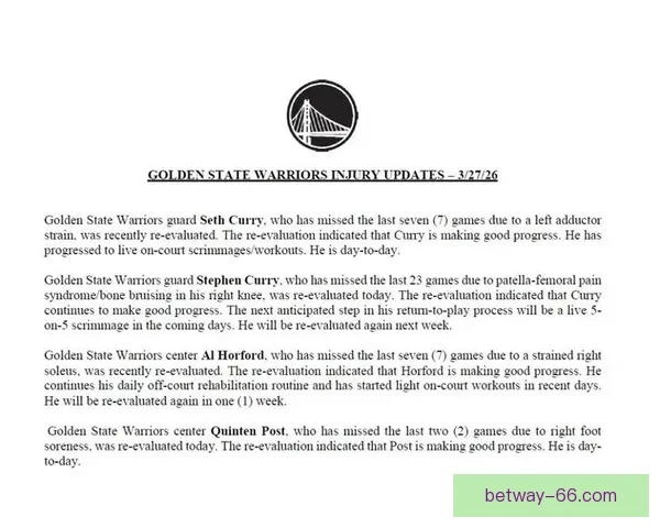 勇士更新伤情霍福德波斯特恢复顺利下周将复查进展可期